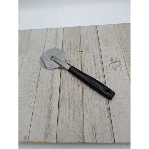 Ekco Pizza Cutter #6 Blade 2 5/8" Diameter 8" USA Stainless Steel Black - Picture 4 of 7